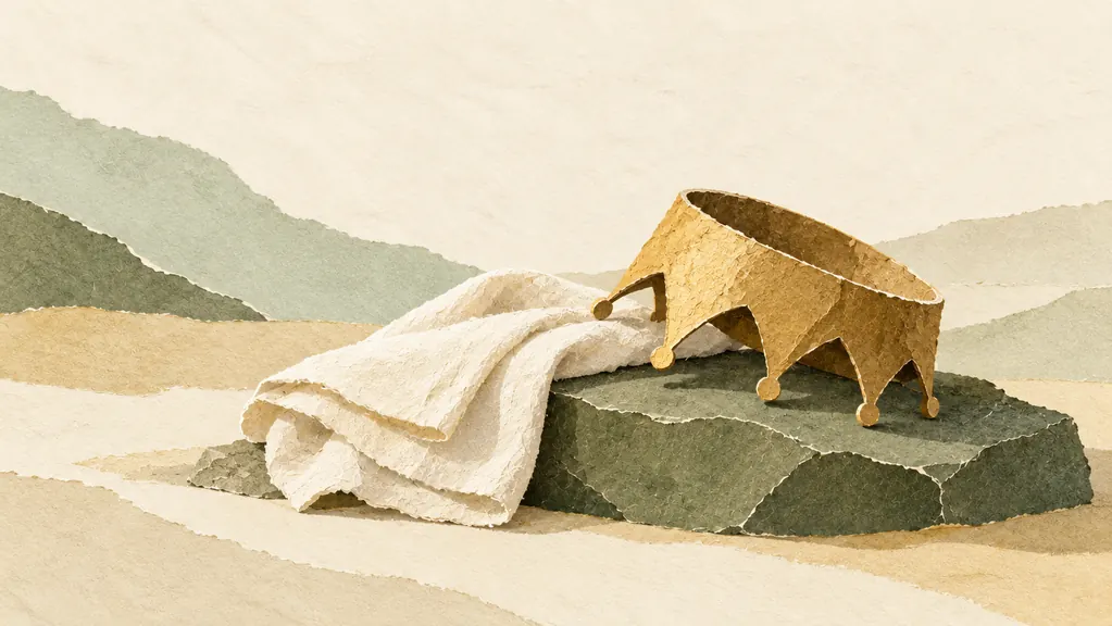 Ilustración en collage de papel para «El orgullo no sirve».